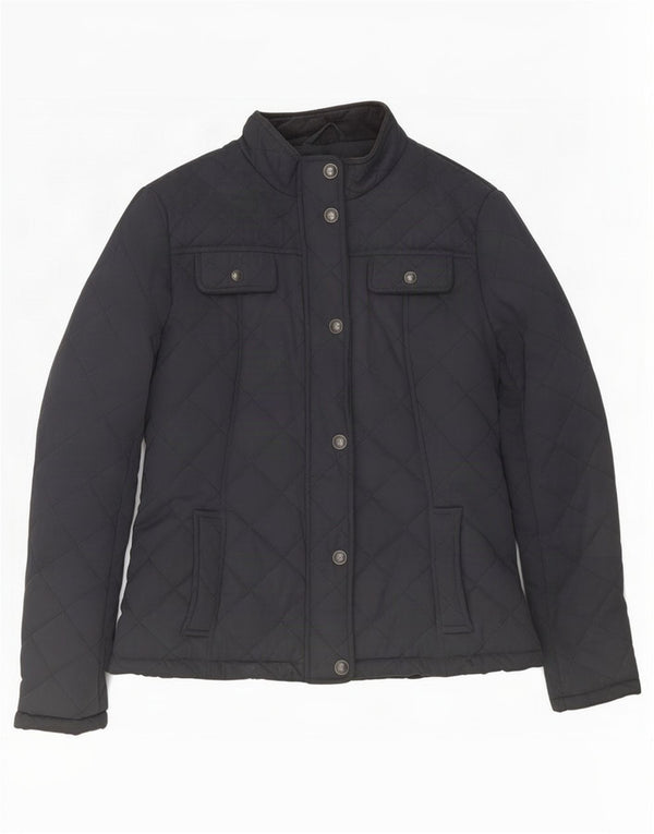 Giacca trapuntata da donna Fat Face UK 12 poliestere medio blu navy