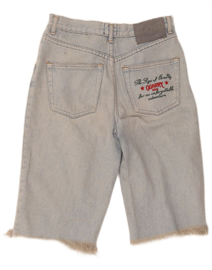 Pantaloncini di jeans grafici da uomo Quarry W30 Blu medio