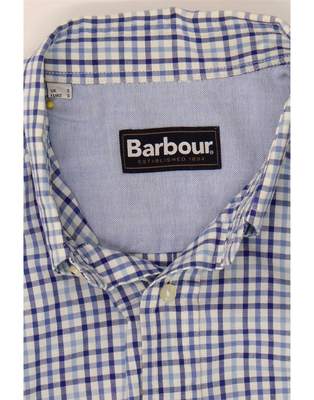Camicia da uomo Barbour piccola a quadretti blu