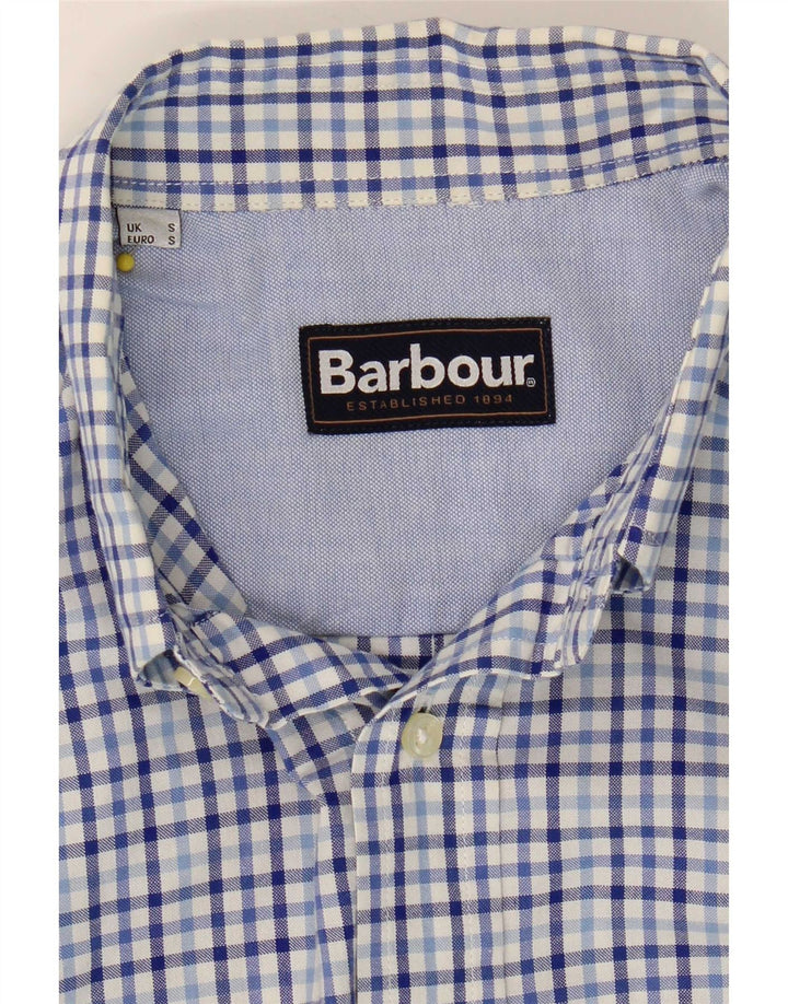 Camicia da uomo Barbour piccola a quadretti blu