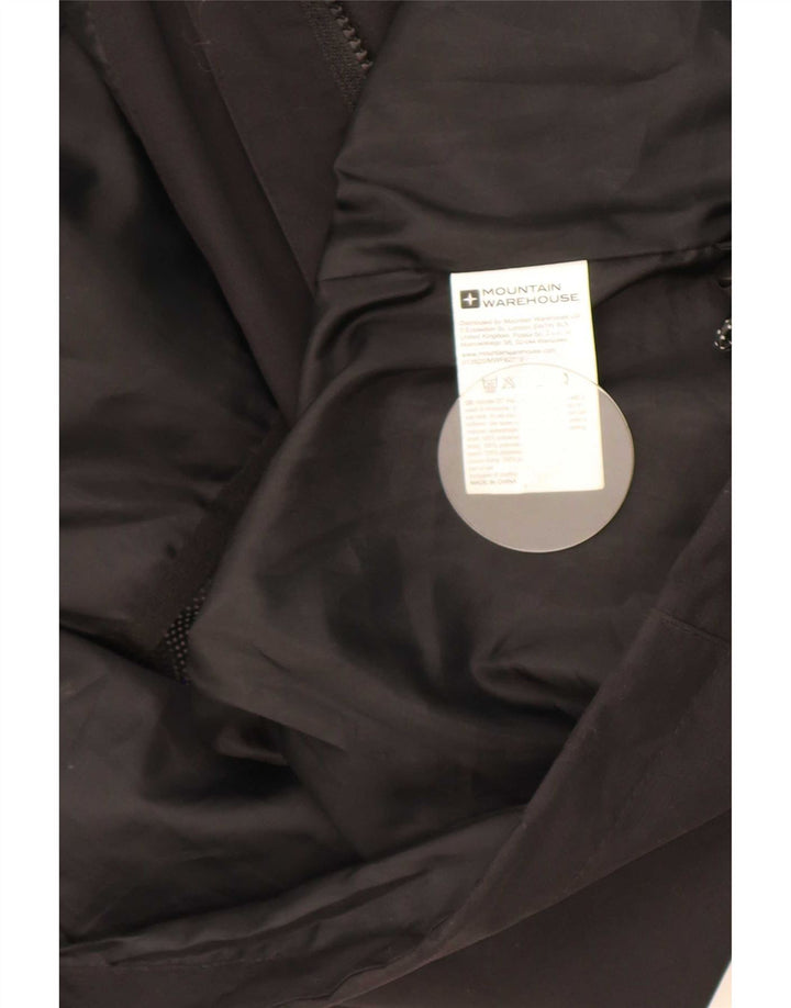 Giacca antipioggia con cappuccio da donna Mountain Warehouse UK 12 Medium Nero Poliestere