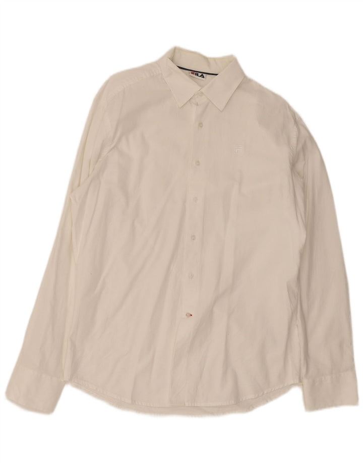 Camicia Fila Uomo Large Cotone Bianco