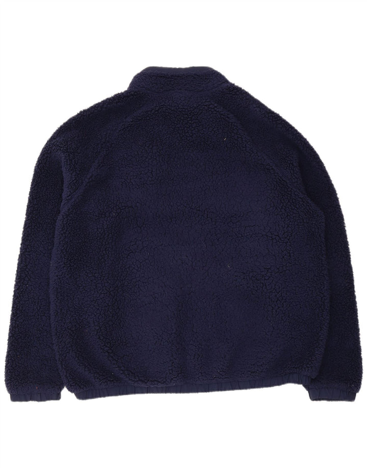 Giacca in pile da uomo Fila UK 42 XL blu navy poliestere