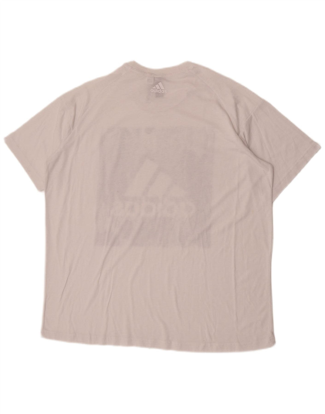 T-shirt grafica oversize da donna Adidas UK 20/22 XL poliestere bianco