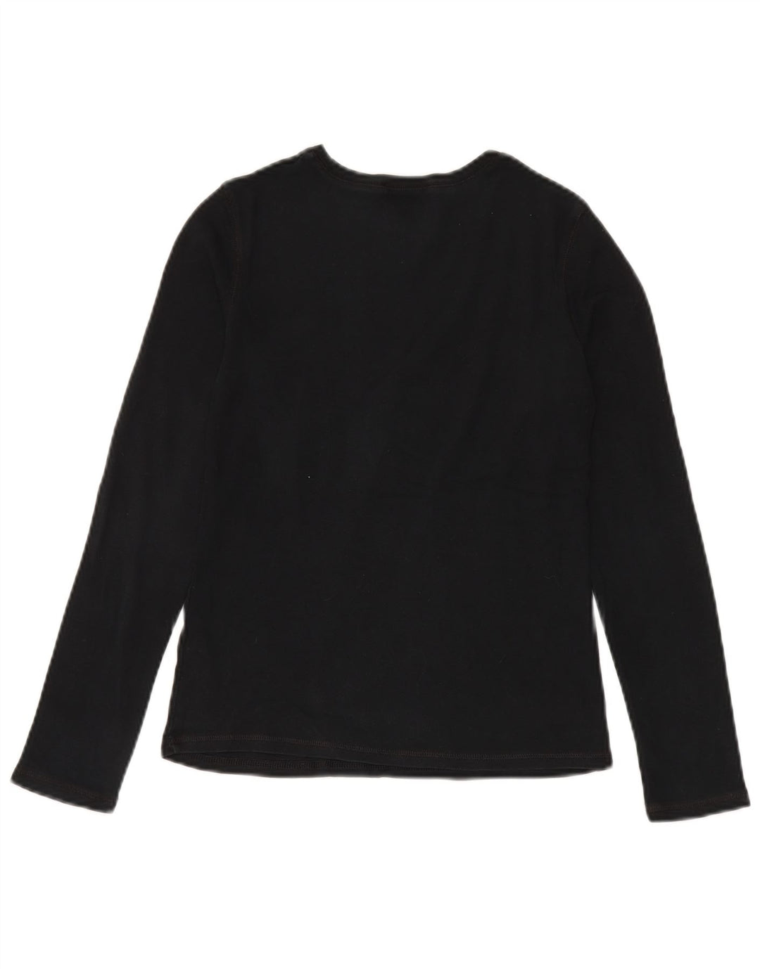Marks & Spencer Top da donna a maniche lunghe UK 8 Small in cotone nero