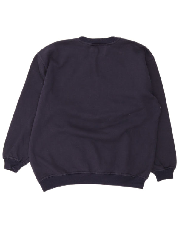Felpa grafica da ragazzo Fila, maglione 12-13 anni, XL, cotone blu navy