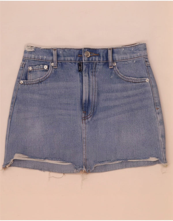 Mini gonna di jeans Zara da donna XS W24 Blu