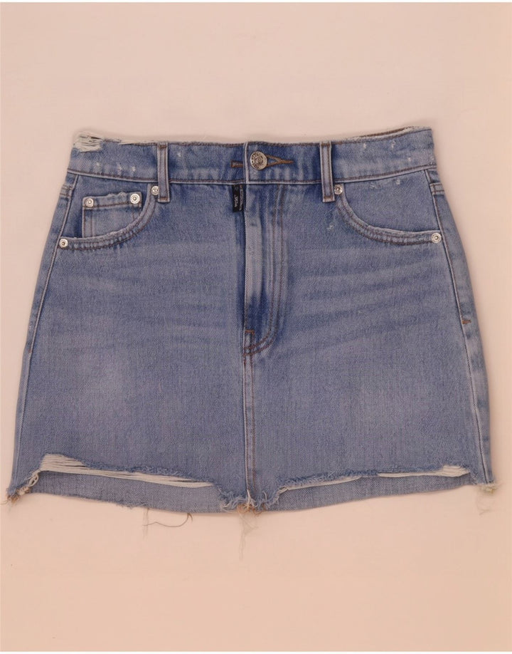 Mini gonna di jeans Zara da donna XS W24 Blu