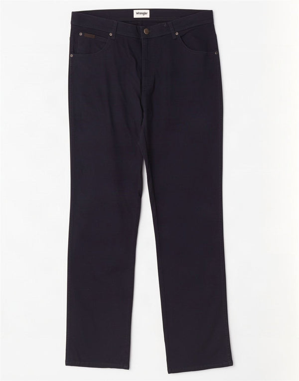 Jeans dritti da uomo Wrangler Texas W36 L32 cotone blu navy