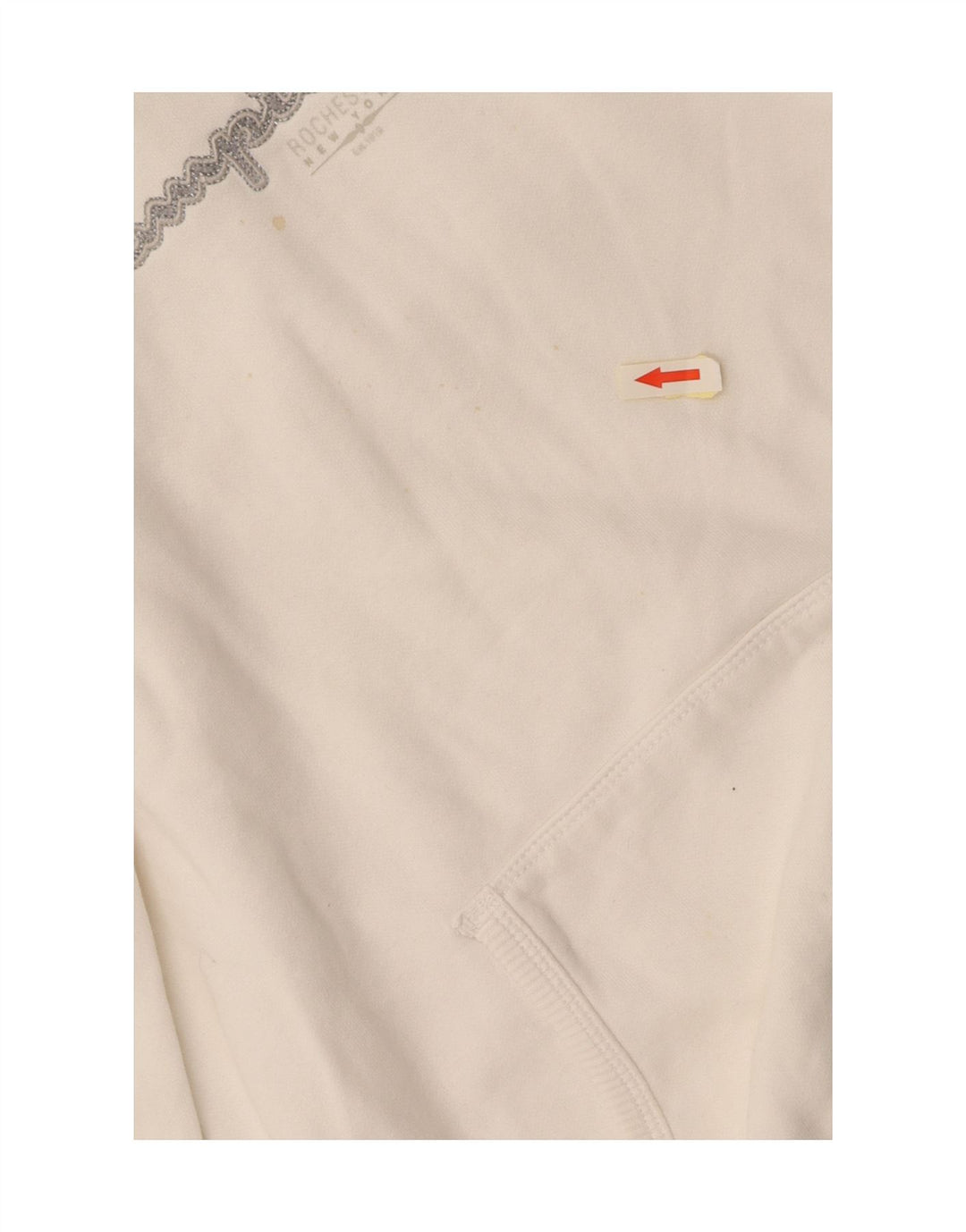 CHAMPION Felpa con cappuccio grafica da donna Heritage Classics UK 14 Medium White