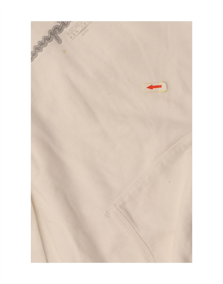 CHAMPION Felpa con cappuccio grafica da donna Heritage Classics UK 14 Medium White