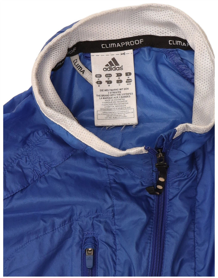 Giacca antipioggia Adidas Clima Proof da uomo UK 38 blu medio in poliammide