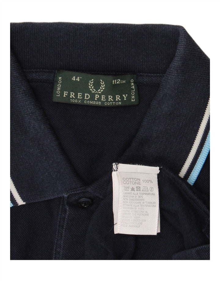 Polo da uomo FRED PERRY in cotone blu navy medio