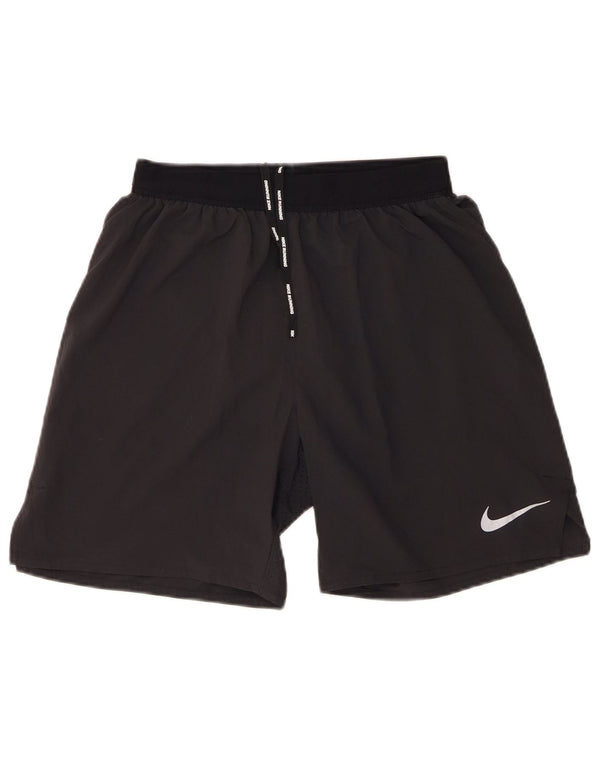 Pantaloncini sportivi Nike Dri Fit da uomo piccoli in poliestere nero