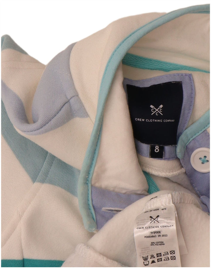 Crew Clothing Felpa da donna Maglione UK 8 Piccolo a righe multicolore