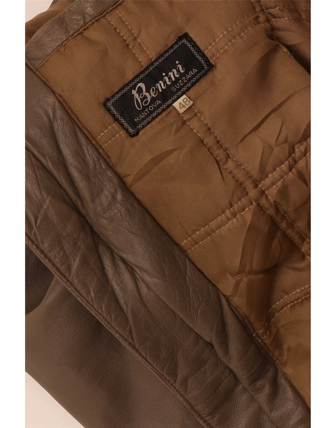 Giacca in Pelle Militare Donna Benini IT 48 XL Grigia