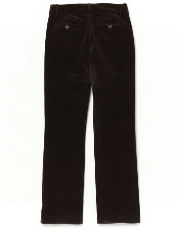 Pantaloni dritti in velluto a coste da donna Zara EU 38 Small W28 L33 cotone nero