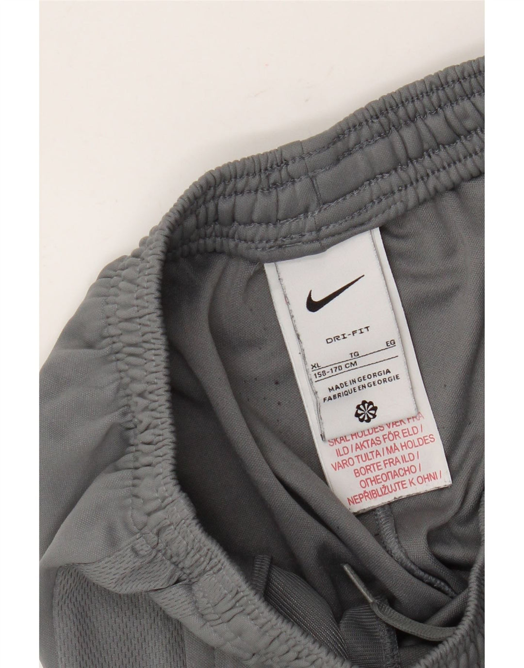 Pantaloni della tuta da ragazzo Nike Dri Fit 13-14 anni XL Poliestere grigio