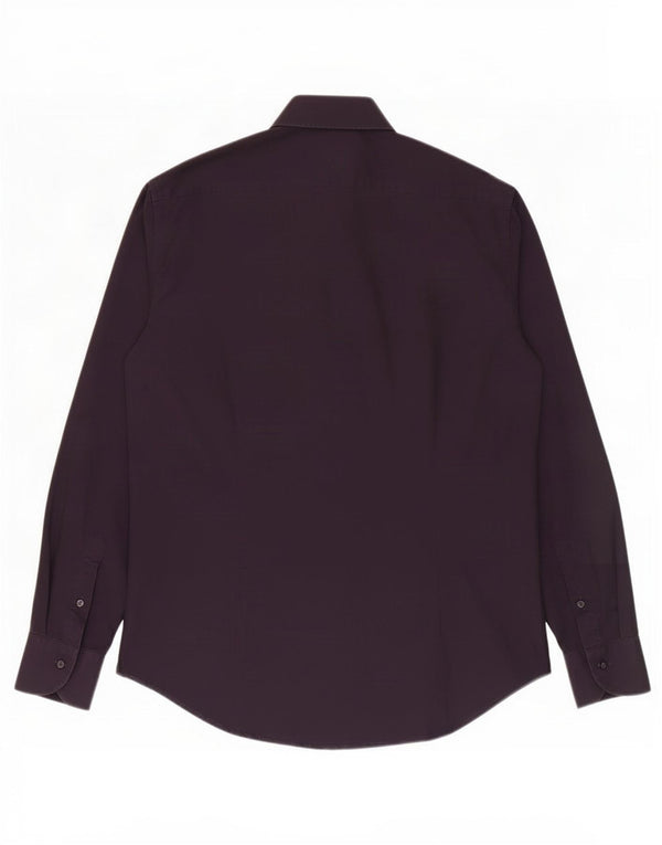Camicia da uomo Ungaro taglia 40 15 3/4 cotone viola medio