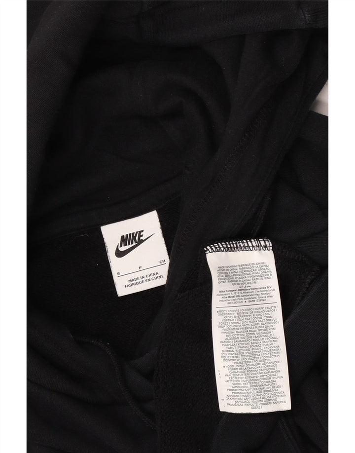 Felpa con cappuccio da uomo Nike Small in cotone nero