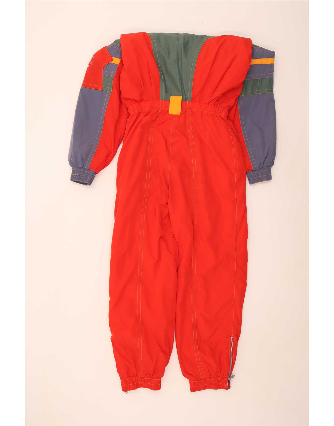 Tuta da sci da uomo Ninety Eight UK 40 Poliestere color block rosso medio