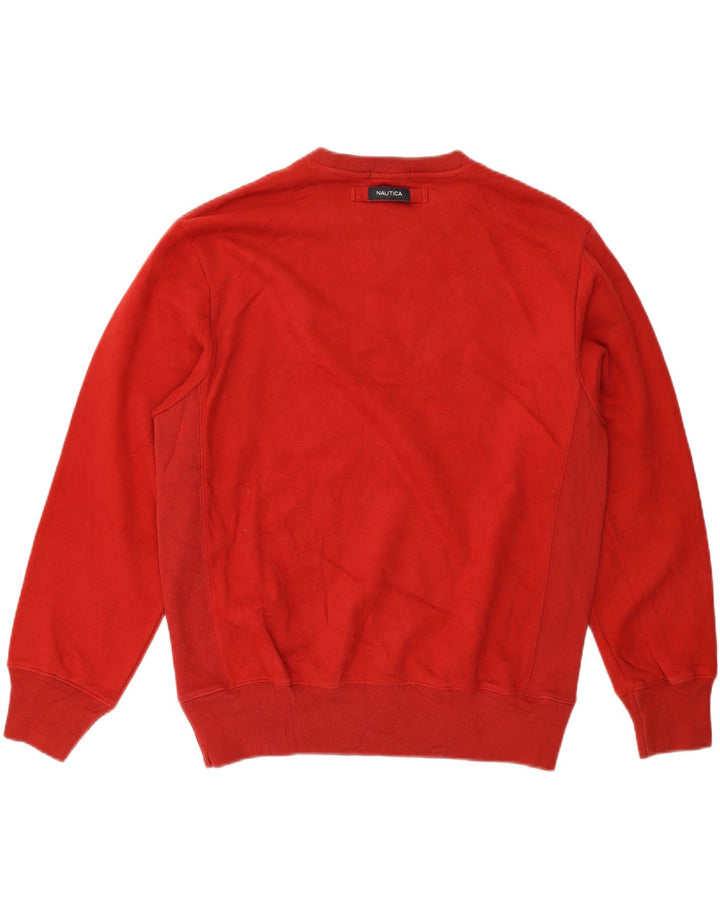 NAUTICA Mens Sweatshirt Jumper Large Red Vintage Nautica and Second-Hand Nautica from Messina Hembry 