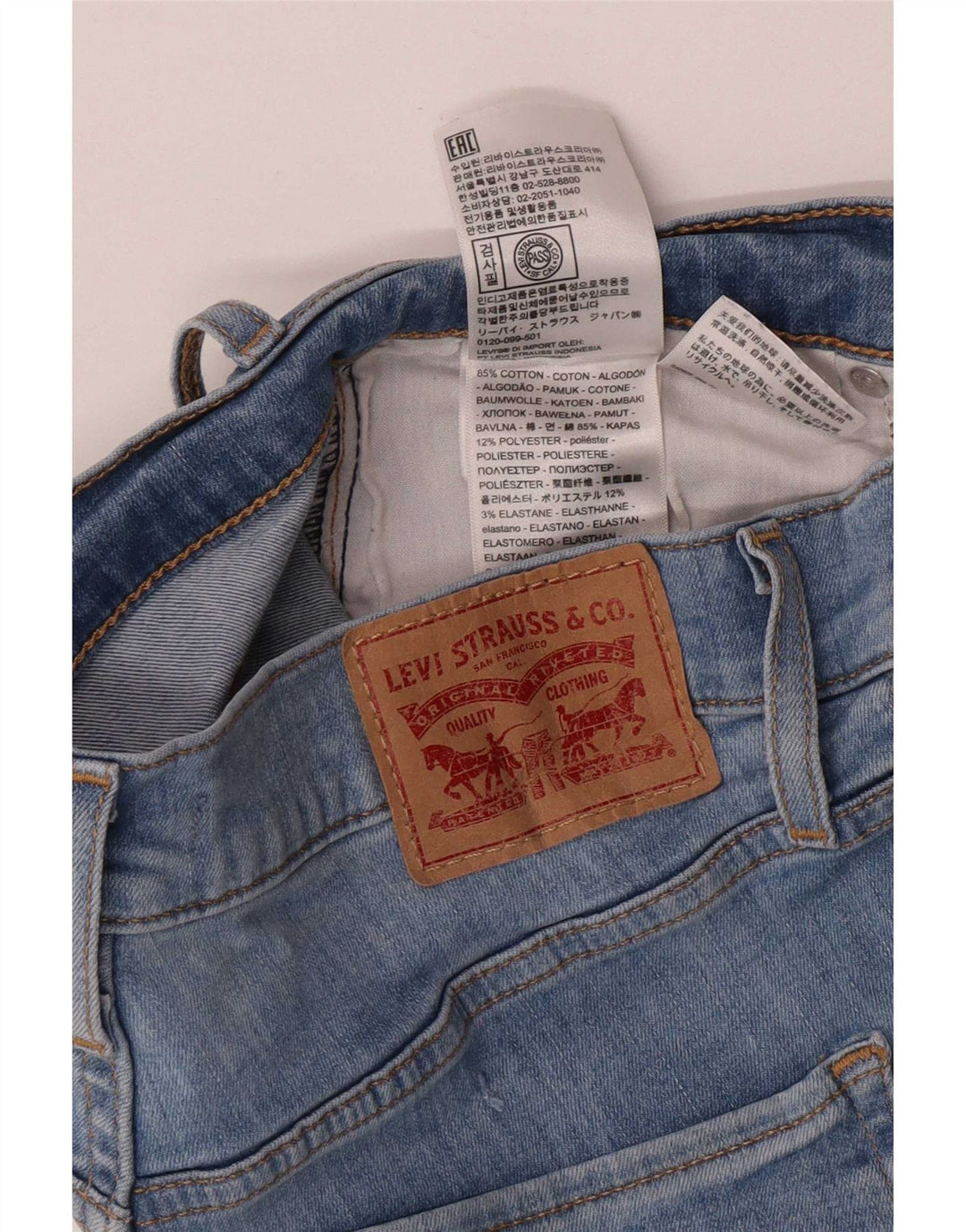 Jeans skinny da donna Levi's W28 L27 cotone blu