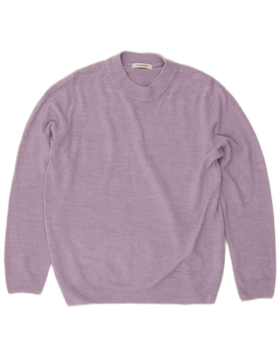 Maglione maglione girocollo da donna Marks & Spencer UK 16 grande viola