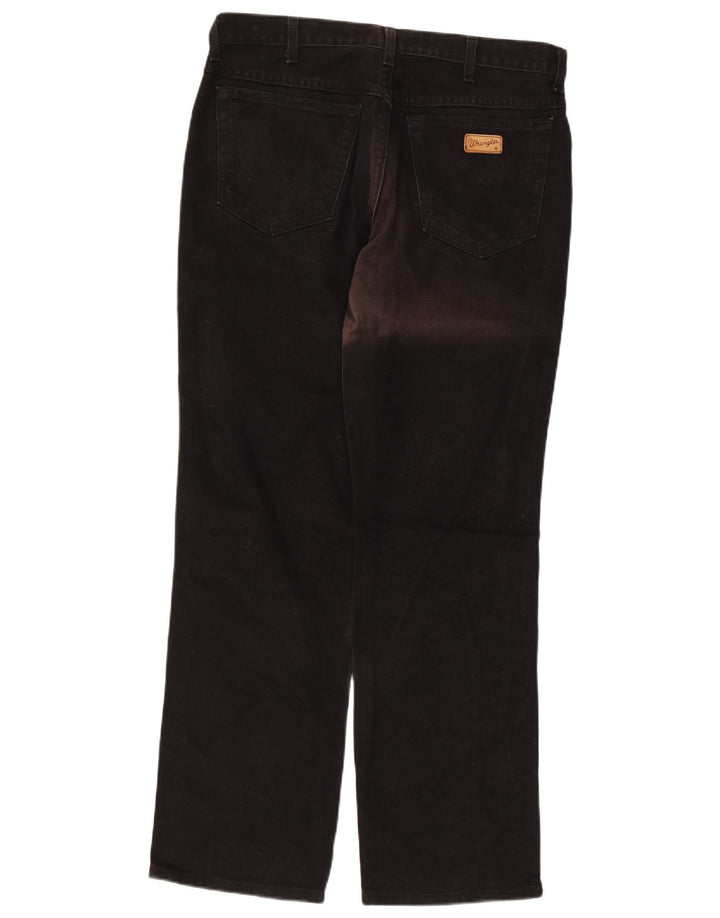 Jeans dritti da uomo Wrangler Texas W34 L31 cotone nero