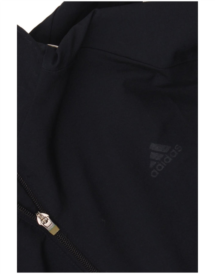 Giacca da uomo Adidas Climalite Top Jacket Large Blu Navy Colourblock