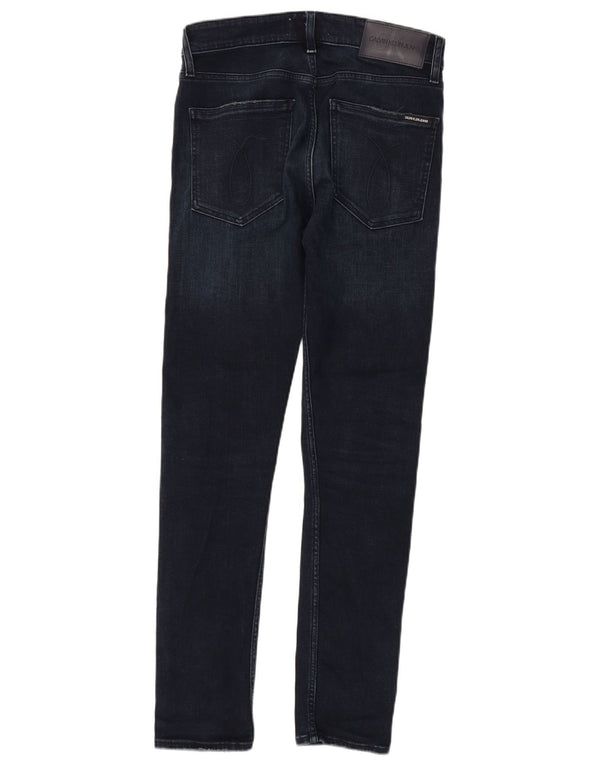 Jeans skinny da uomo Calvin Klein W30 L32 cotone blu navy
