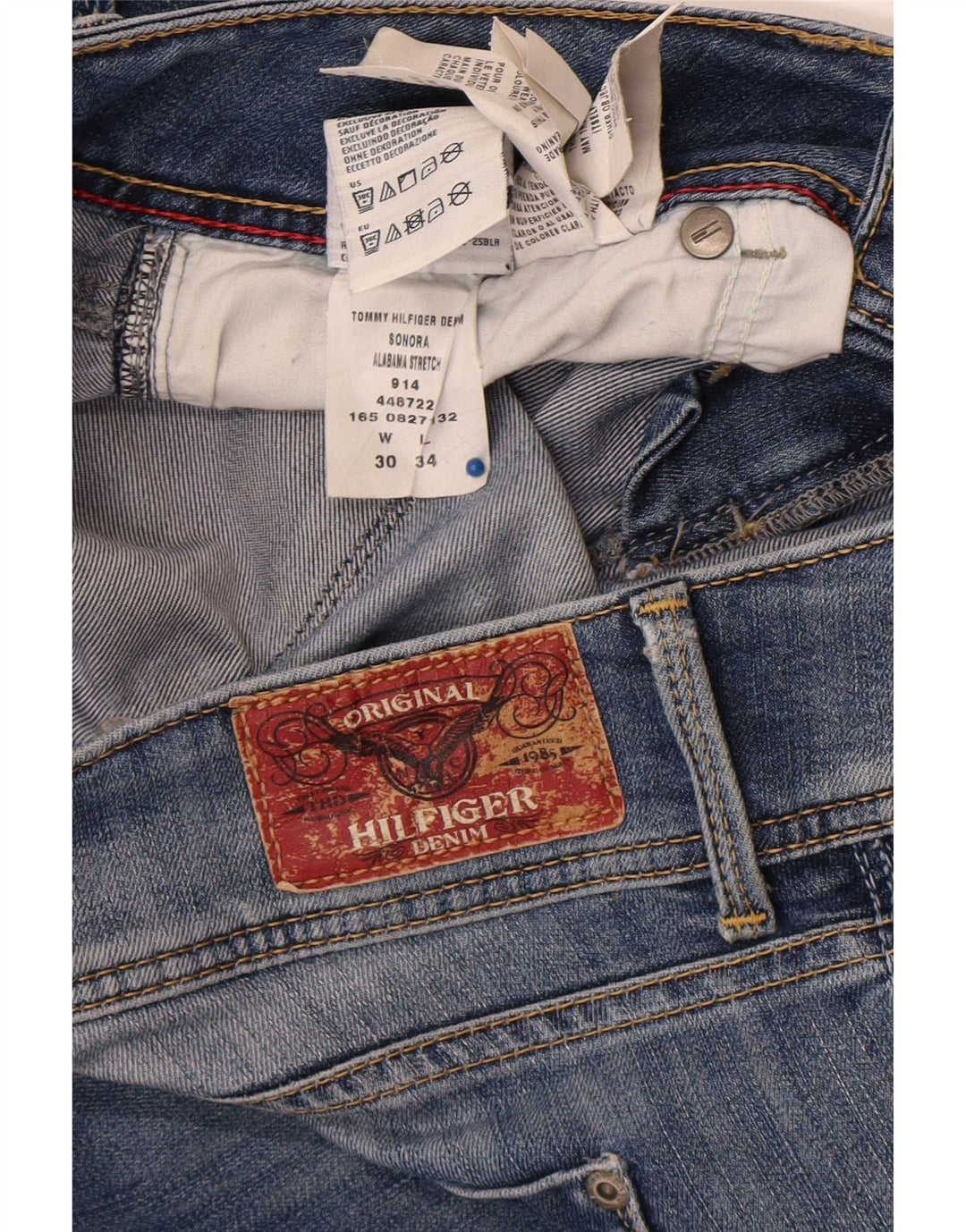Jeans slim da donna Tommy Hilfiger W30 L29 cotone blu