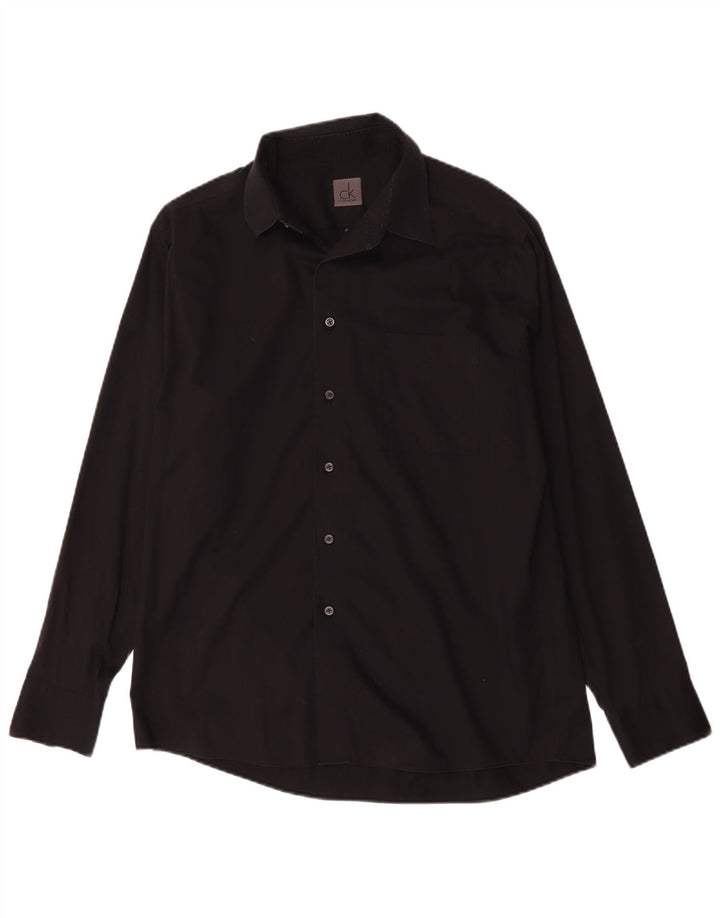 Camicia da uomo Calvin Klein Jeans taglia 16 grande nera