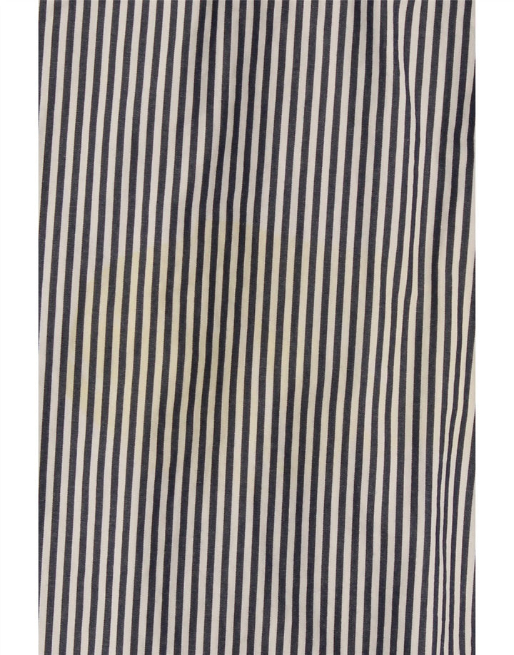 Camicia Hollister da uomo XL in cotone gessato blu navy