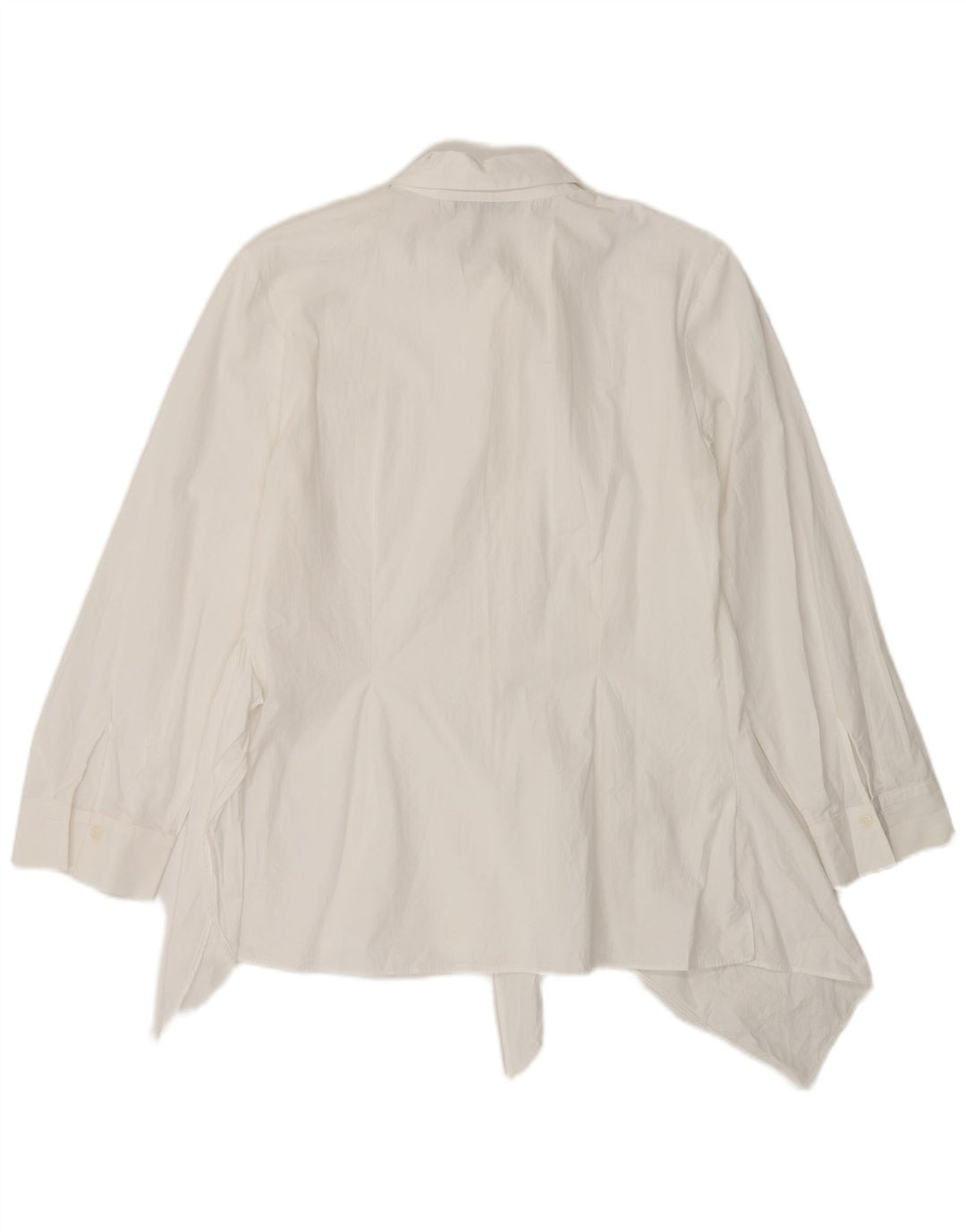 Camicetta asimmetrica da donna Zara UK 10 piccola in cotone bianco