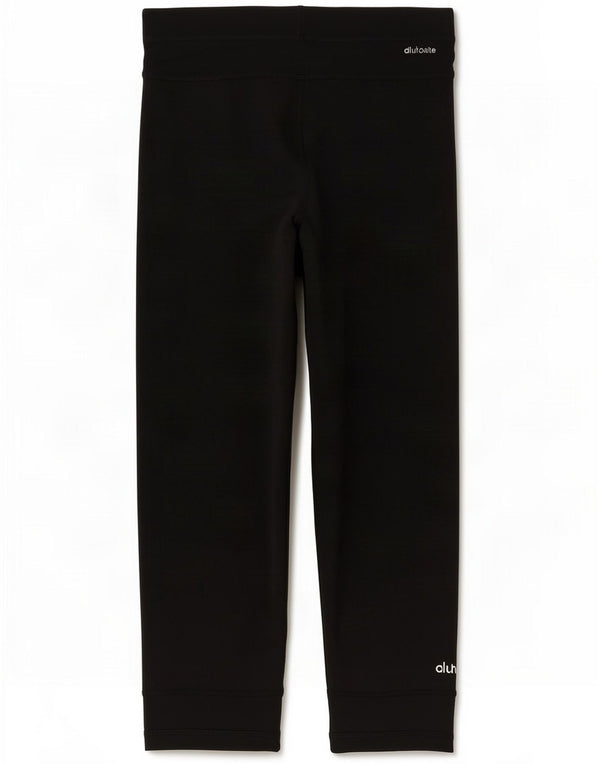 Adidas Leggings Tech Fit Capri da donna UK 8/10 Small Black Poliestere Sports