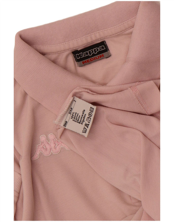 Polo Kappa da donna UK 12 cotone rosa medio