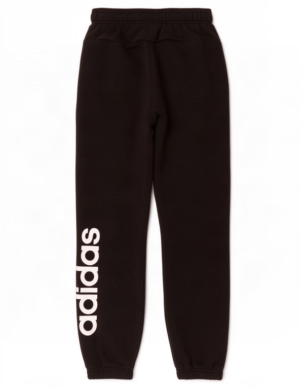 Pantaloni da tuta con grafica Adidas da ragazzo, pantaloni da jogging, 11-12 anni, cotone nero