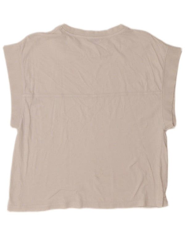 T-shirt Zara da donna Top UK 14 bianca media
