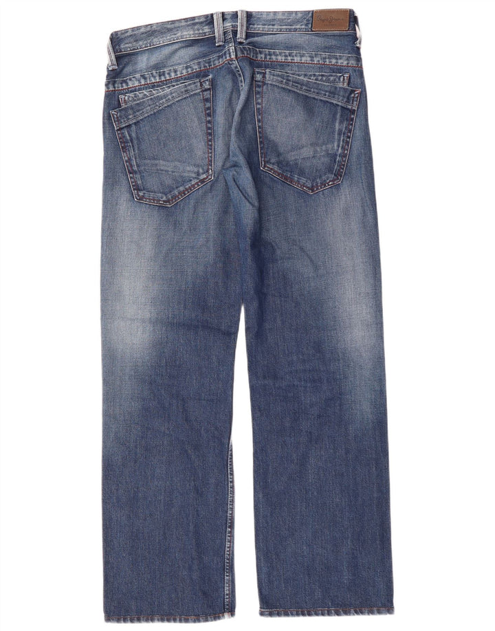 PEPE JEANS Jeans dritti da uomo W33 L34 Cotone blu