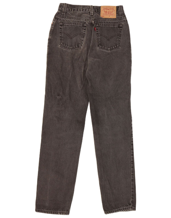 Jeans dritti slim fit 512 da donna Levi's US 9 medio W26 L31 cotone nero