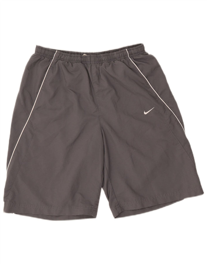 Pantaloncini sportivi da uomo NIKE in poliestere grigio medio