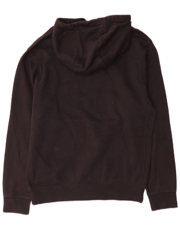 Felpa con cappuccio grafica Nike da uomo piccola in cotone nero