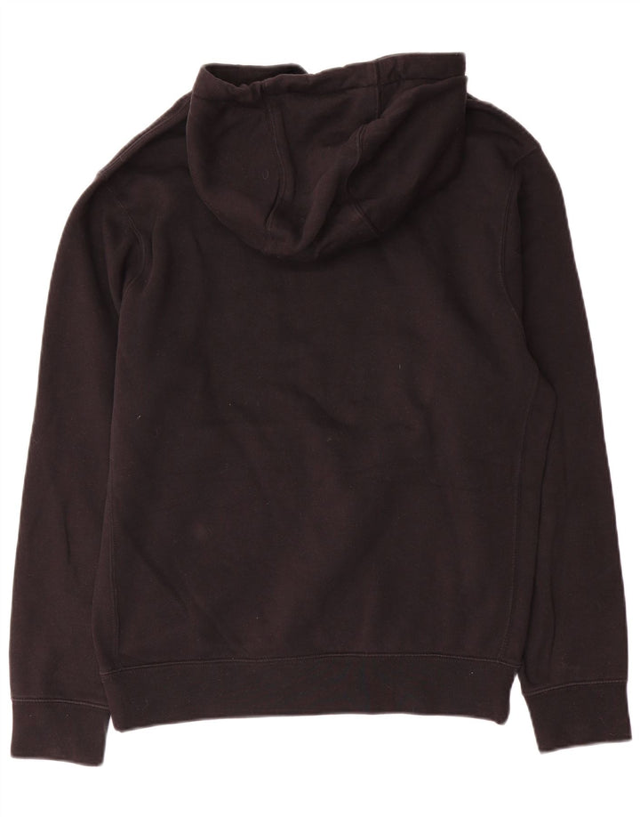 Felpa con cappuccio grafica Nike da uomo piccola in cotone nero