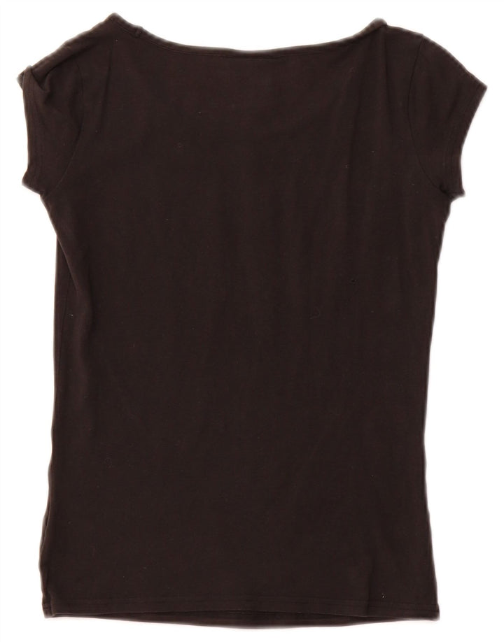 T-shirt grafica NIKE Air Crop da donna UK 8/10 piccola nera