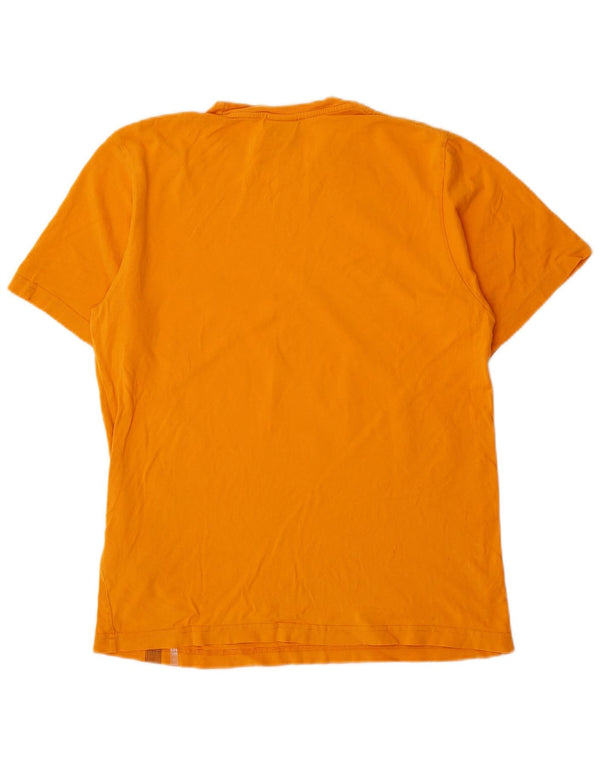 T-shirt da uomo Nike Top UK 39/41 cotone a righe arancione medio