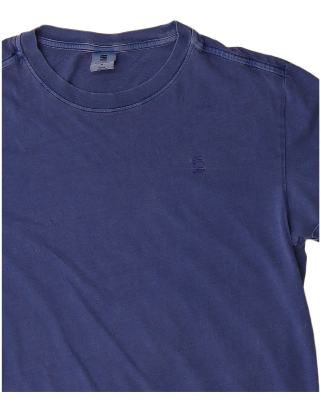 T-shirt da uomo G-Star Top piccola in cotone blu
