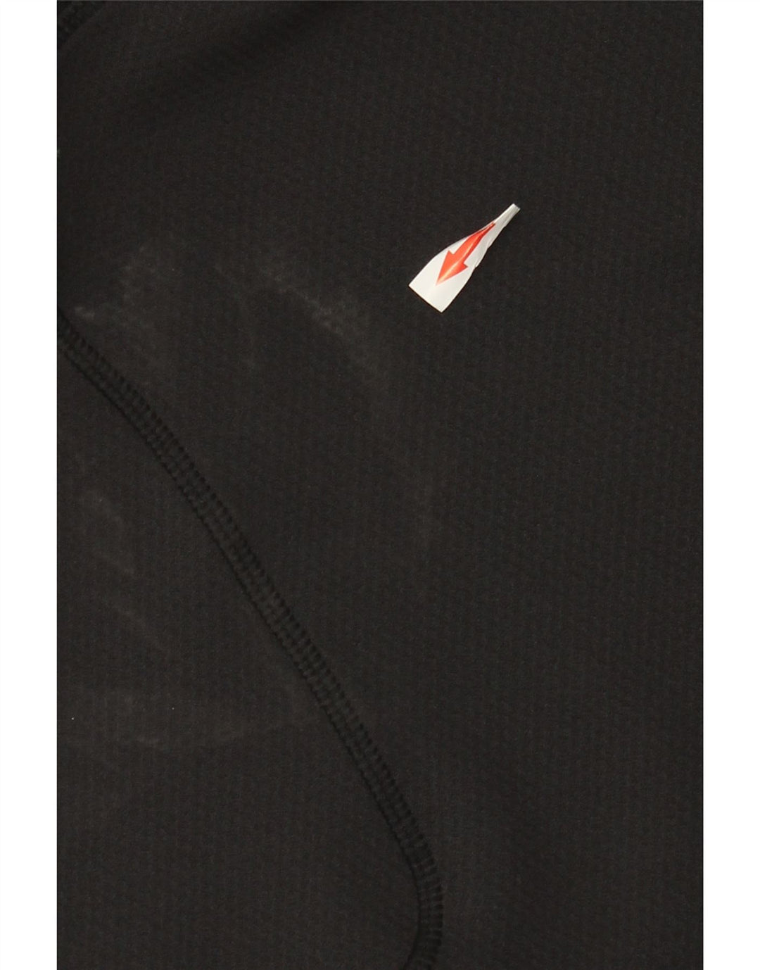 Nike Top da uomo con zip e collo a maniche lunghe UK 42/44 Large Nero Poliestere