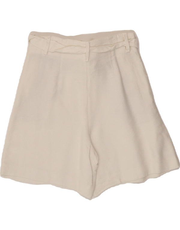 MASSIMO DUTTI Womens Chino Shorts EU 38 Small W28  White Viscose