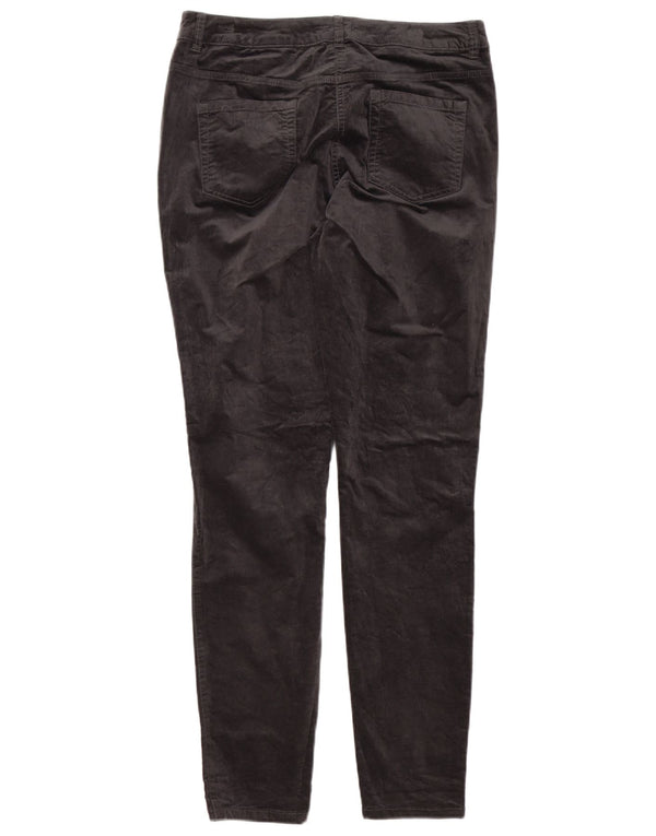 Pantaloni casual skinny in velluto da donna M&Co UK 14 Large W34 L32 Cotone grigio